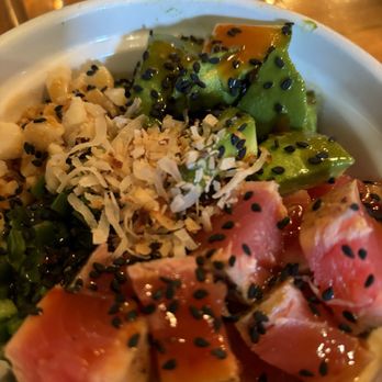 Hand And Foot - Tuna poke bowl with macadamia - Bars Near Me - Corning, New York