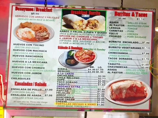 Menu photo 3 Taqueria El Maizal Simi Valley, CA Menu photo 3 Taqueria El Maizal Simi Valley, CA