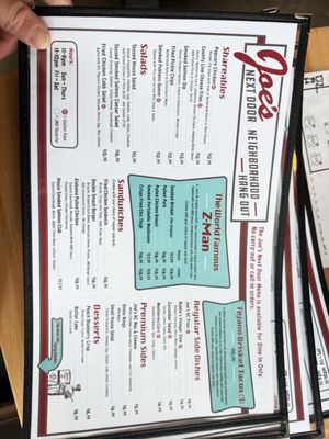 Menu photo 2 Joe's Next Door Kansas City, KS Menu photo 2 Joe's Next Door Kansas City, KS