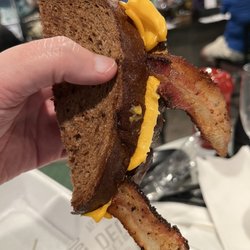 Silks Bar & Grill - Just look at it! It's glorious! The grilled with bacon, March 2023