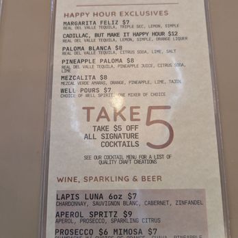 Luna Bistro Cafe - Happy Hour Menu (April 2026) - New American Near Me - Long Beach, California Luna Bistro Cafe - Happy Hour Menu (April 2026) - New American Near Me - Long Beach, California