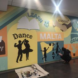 Malta Community Center - Community Mural