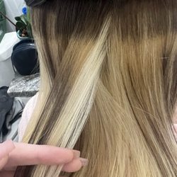 Ignored my roots and what is this? natural to bleach to black???