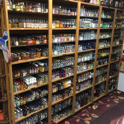 Sweet Waters Liquor Store - Never have seen so many little bottles!!