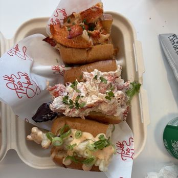 Off The Hook by J&R Seafood - Lobster Roll Flight - Seafood Near Me - Mystic, Connecticut Off The Hook by J&R Seafood - Lobster Roll Flight - Seafood Near Me - Mystic, Connecticut