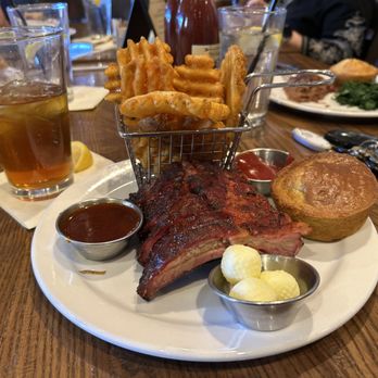 The Ranch House - The Ranch House.  Baby back rib lunch special with waffle fries. - American Near Me - Santa Fe, New Mexico