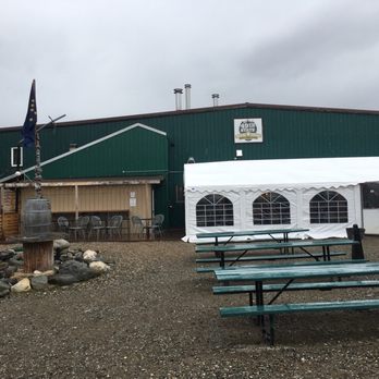 49th State Brewing - Denali - Outside of building along with outdoor seating and there's also seating in the white covered area (heated) - Breweries Near Me - Healy, Alaska 49th State Brewing - Denali - Outside of building along with outdoor seating and there's also seating in the white covered area (heated) - Breweries Near Me - Healy, Alaska