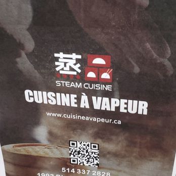 Cuisine à Vapeur - a sign for a restaurant - Dumplings Near Me - Saint-Laurent, Quebec Cuisine à Vapeur - a sign for a restaurant - Dumplings Near Me - Saint-Laurent, Quebec