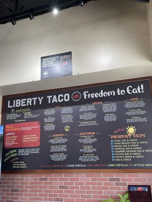 Menu photo 1 Liberty Taco Houston, TX