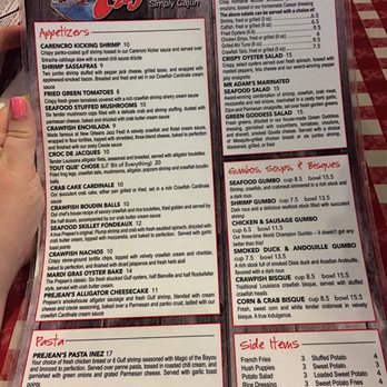 Prejean's - Menu! - Cajun/Creole Near Me - Lafayette, Louisiana Prejean's - Menu! - Cajun/Creole Near Me - Lafayette, Louisiana