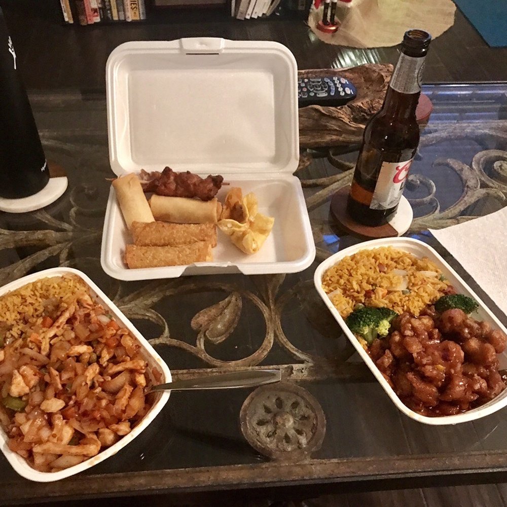 three dishes of food on a table three dishes of food on a table