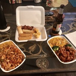 three dishes of food on a table three dishes of food on a table