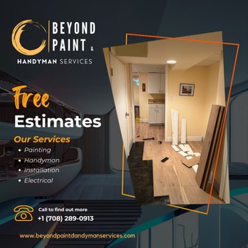Beyond Paint & Handyman Services - Cleaned area, installed new vinyl flooring in basement. - Handyman Near Me