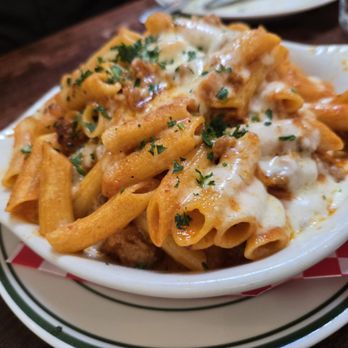 Monty’s Red Sauce - Penne alla vodka with sausage - Italian Near Me - Portland, Oregon Monty’s Red Sauce - Penne alla vodka with sausage - Italian Near Me - Portland, Oregon