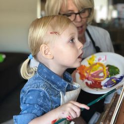 Regina Rose Studio - Abby's first painting class