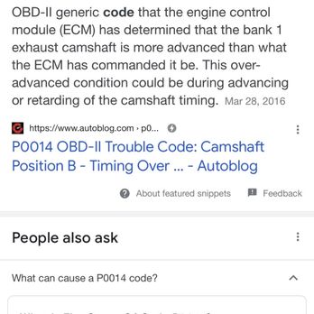 JC Master Tech - Code p0014 - Tires Near Me - Stockton, California