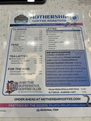 Menu photo 8 Mothership Coffee Roasters Las Vegas, NV Menu photo 8 Mothership Coffee Roasters Las Vegas, NV
