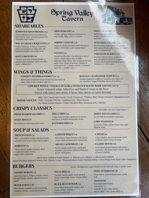 Menu photo 1 Spring Valley Tavern Bethlehem, PA