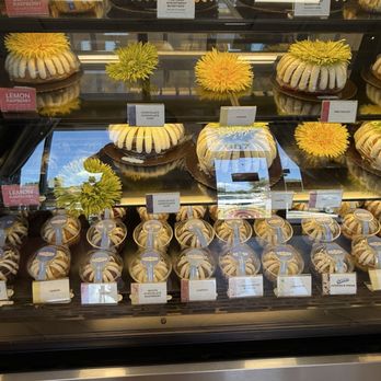 Nothing Bundt Cakes - Glass case with Bundtlet cakes inside. - Bakeries Near Me - Allen, Texas
