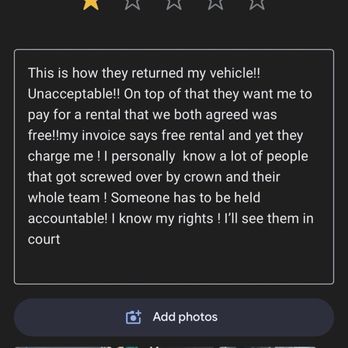 Crown Dodge Chrysler Jeep Ram - What they did wrong - Car Dealers Near Me - Ventura, California Crown Dodge Chrysler Jeep Ram - What they did wrong - Car Dealers Near Me - Ventura, California