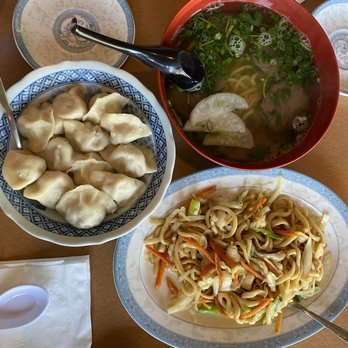 Tian Tian Noodles - Braised Beef Noodle Soup, Pork and Scallion Dumplings, Combination Chow Mein - Noodles Near Me - Redmond, Washington