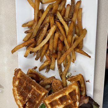 Noble Restaurant - Chicken & Waffle Sandwich - Breakfast & Brunch Near Me - Wyoming, Michigan