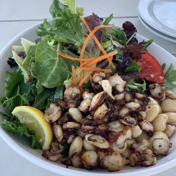 St Augustine Fish Camp - Grilled Octopus & White Bean Salad $14 - unlike dish at Julington Creek Fish Camp, it was flavorless. Very disappointing. - Seafood Near Me - St Augustine, Florida