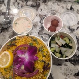 So called 'Premium Vegan Biryani Meal Set' that isn't vegan. So called 'Premium Vegan Biryani Meal Set' that isn't vegan.