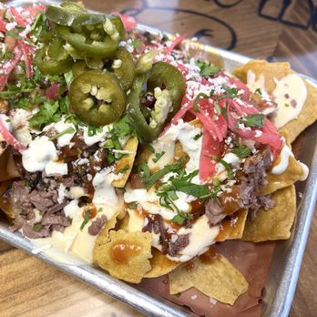 Whiskey Smoke 808 - Small nachos with brisket - Barbeque Near Me - Kaneohe, Hawaii