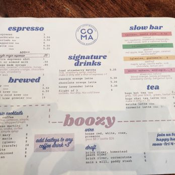 Coma Coffee Roasters - Drink menu - Coffee Roasteries Near Me - Richmond Heights, Missouri Coma Coffee Roasters - Drink menu - Coffee Roasteries Near Me - Richmond Heights, Missouri