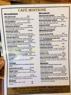 Menu photo 6 Café Montrose Glendale, CA Menu photo 6 Café Montrose Glendale, CA