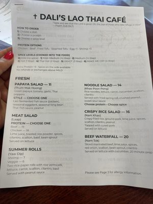 Menu photo 3 Dalis Lao Thai Cafe Sanford, FL