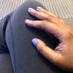 California Nail Salon - Shellac mani/pedi. I was craving a nice pastel, Easter color!
