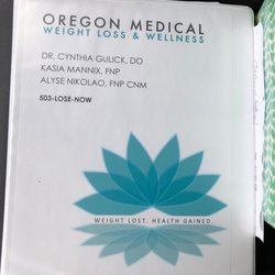 Oregon Medical Weight Loss - Weight loss tracking and information folder