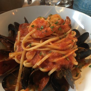 Burrata - Pasta Special, Linguini with shrimp and mussels - Italian Near Me - Philadelphia, Pennsylvania