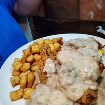 Ballard Brew Hall - Coop. Fried chicken, potatoes, sausage gravy, egg. - Burgers Near Me - Seattle, Washington Ballard Brew Hall - Coop. Fried chicken, potatoes, sausage gravy, egg. - Burgers Near Me - Seattle, Washington