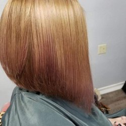 Steel Stylin - Swing lob with rose gold ends....