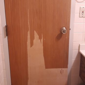 Potawatomi Inn - Bathroom door. - Hotels Near Me - Angola, Indiana Potawatomi Inn - Bathroom door. - Hotels Near Me - Angola, Indiana