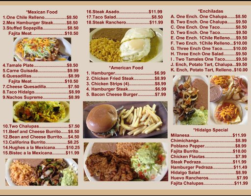 Menu photo 1 Hidalgo Restaurant Colorado City, TX Menu photo 1 Hidalgo Restaurant Colorado City, TX