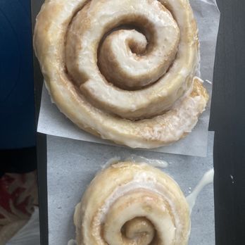 Kind Bean - These are the two cinnamon rolls that I bought this morning. - Coffee & Tea Near Me - Chandler, Arizona Kind Bean - These are the two cinnamon rolls that I bought this morning. - Coffee & Tea Near Me - Chandler, Arizona
