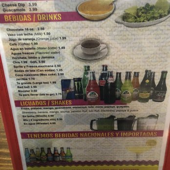 Taqueria LA Nueva Mexicana - Menu - Mexican Near Me - Arlington, Texas