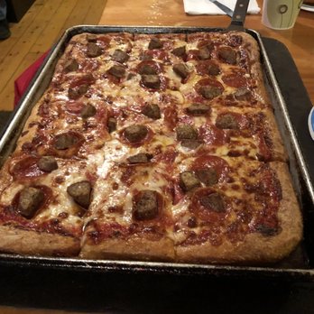 De Cesare's Pizzeria - This was amazing mama slice style pepperoni and meatball pizza was soooooo good!! Best part left over reheated were even better - Pizza Near Me - Schroon Lake, New York