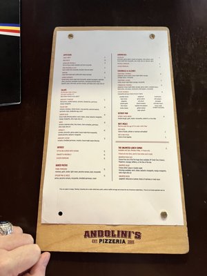 Menu photo 2 Andolini's Pizzeria Jenks Riverwalk Jenks, OK