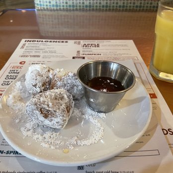 Another Broken Egg Cafe - Biscuit Beignets with honey marmalade - Breakfast & Brunch Near Me - Clearwater, Florida Another Broken Egg Cafe - Biscuit Beignets with honey marmalade - Breakfast & Brunch Near Me - Clearwater, Florida