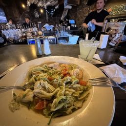Zoodles with shrimp!