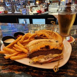 The Montana Club Restaurant - Kalispell - Full Monty burger