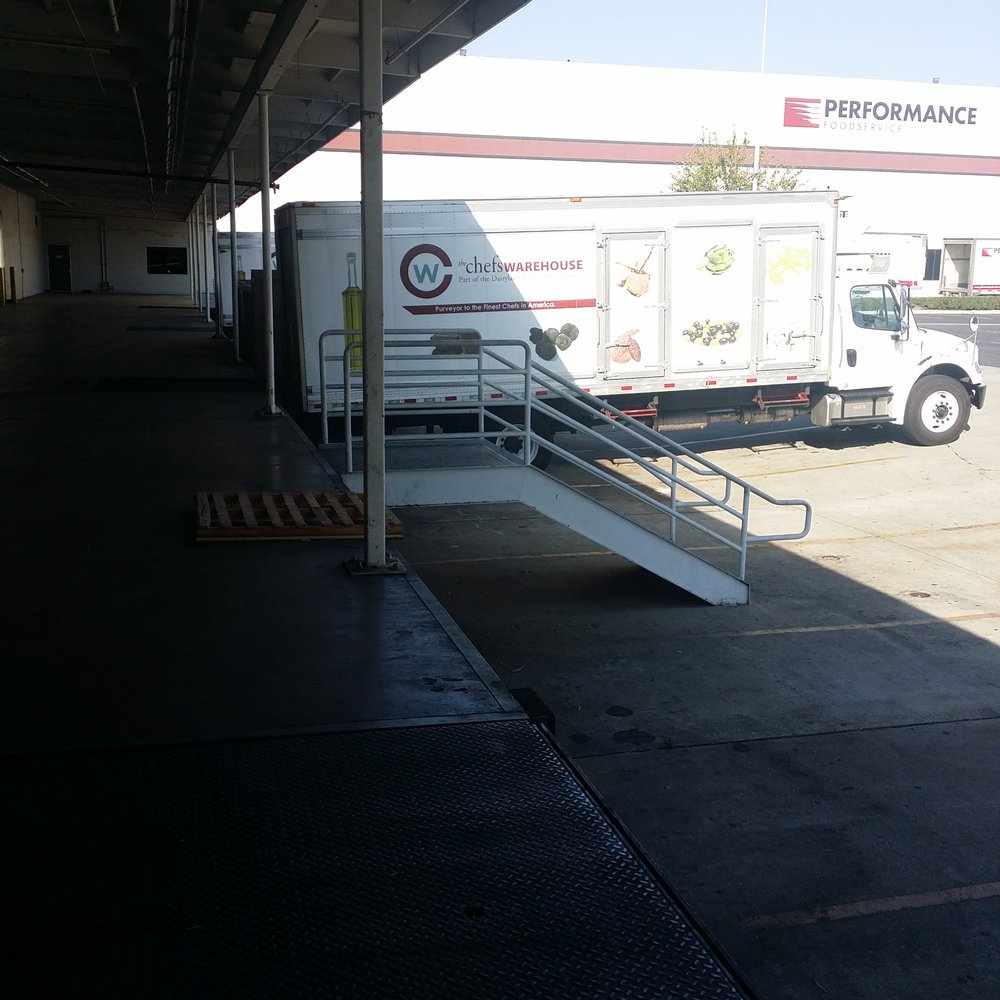 The Chefs Warehouse - the loading ramp for the food truck - Food Delivery Services Near Me - Walnut, California The Chefs Warehouse - the loading ramp for the food truck - Food Delivery Services Near Me - Walnut, California