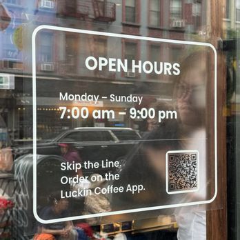 Luckin Coffee - Hours are pretty long and good for late night and early morning coffee - Coffee & Tea Near Me - New York, New York
