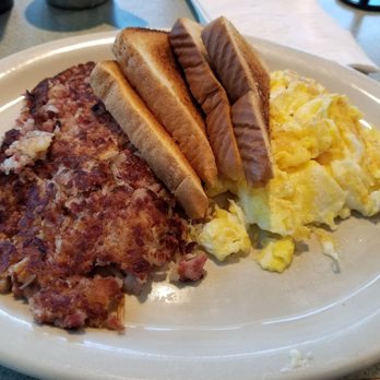 Dick's Uptown Cafe - Cornbeef hash with eggs and toast - Breakfast & Brunch Near Me - Cedar Hill, Texas Dick's Uptown Cafe - Cornbeef hash with eggs and toast - Breakfast & Brunch Near Me - Cedar Hill, Texas