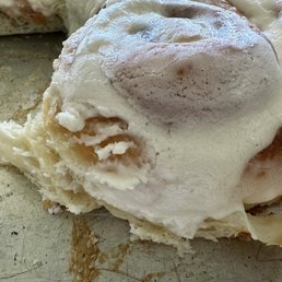 Cinnamon roll. You can also get them light icing or no icing Cinnamon roll. You can also get them light icing or no icing